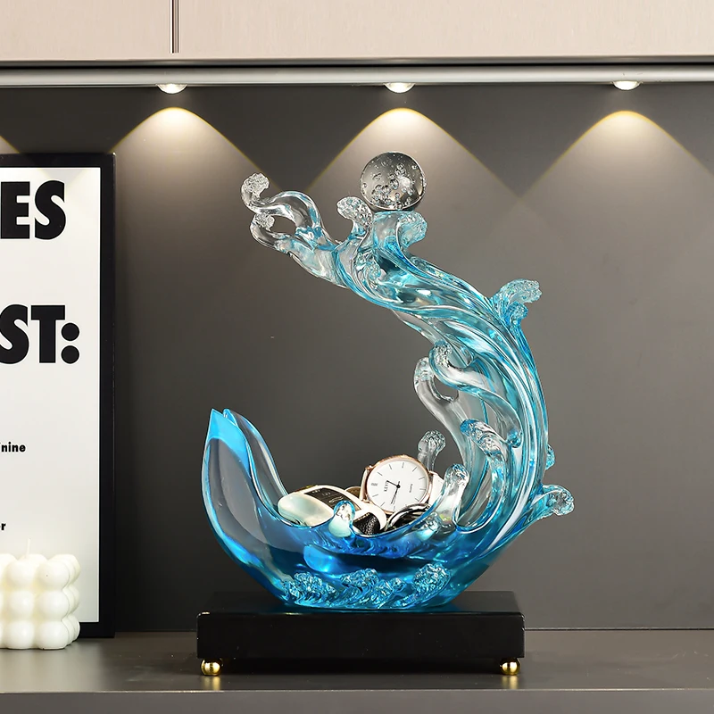 Statuette,Wind And Water Rise,storage Decoration,Home Living Room,Wine Cabinet,Office,Desktop Decoration Customized Gift