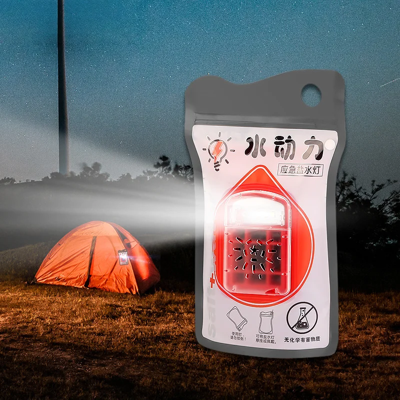 Hydroelectric Power Generation Saltwater Lamp Emergency Light Led Rechargeable Outdoor Disaster Prevention Emergency Lighting