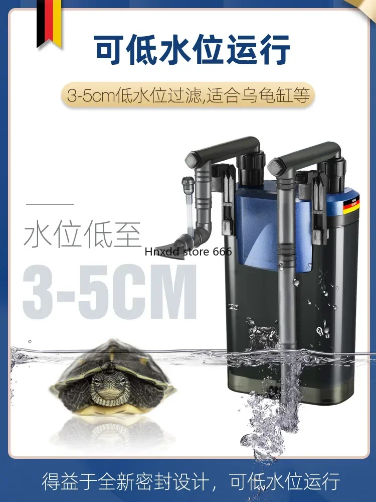 small fish tank filter turtle tank low water level filter box wall mounted filter bucket circulation system