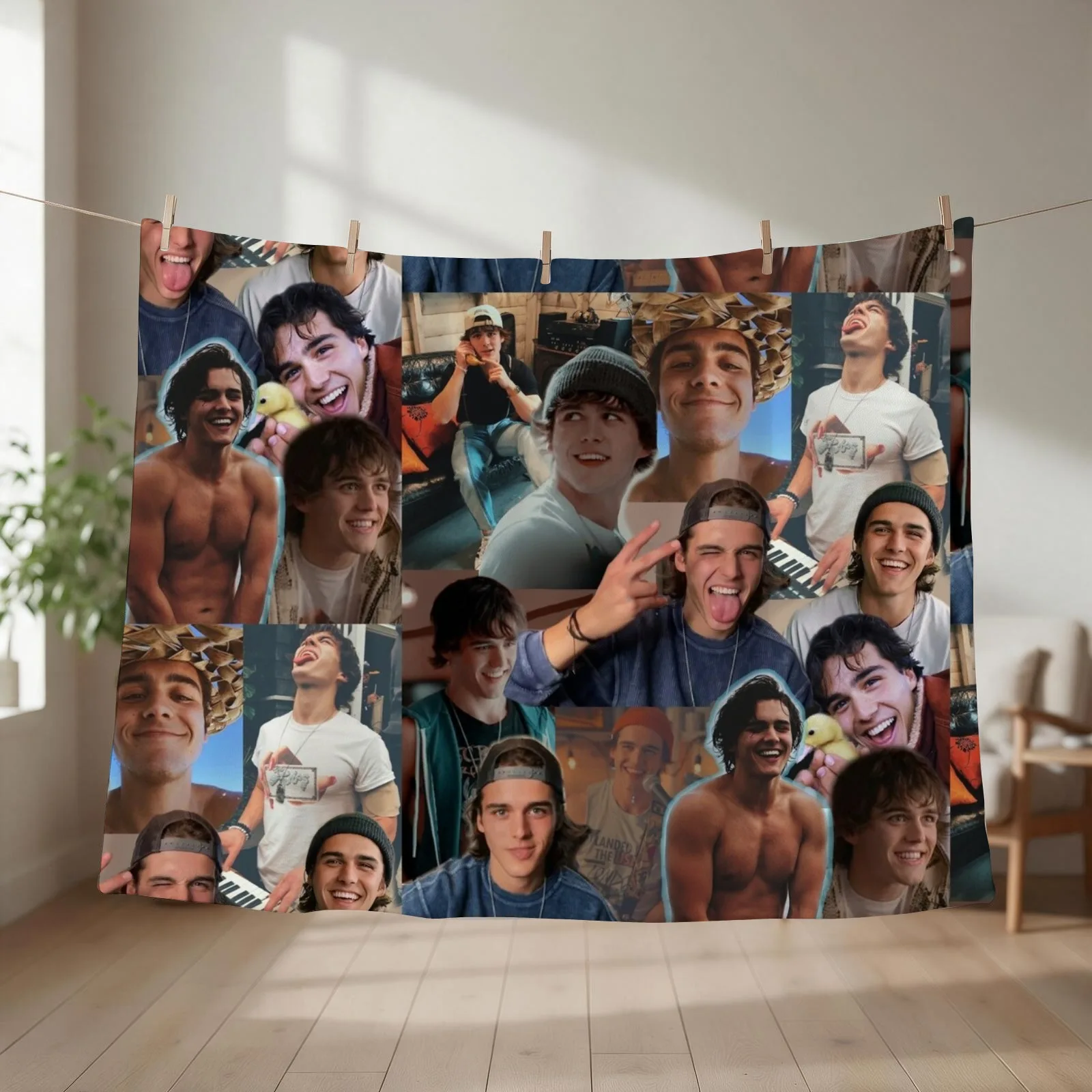 Charlie Gillespie Collage Throw Blanket Luxury Throw Sofas Quilt anime Blankets