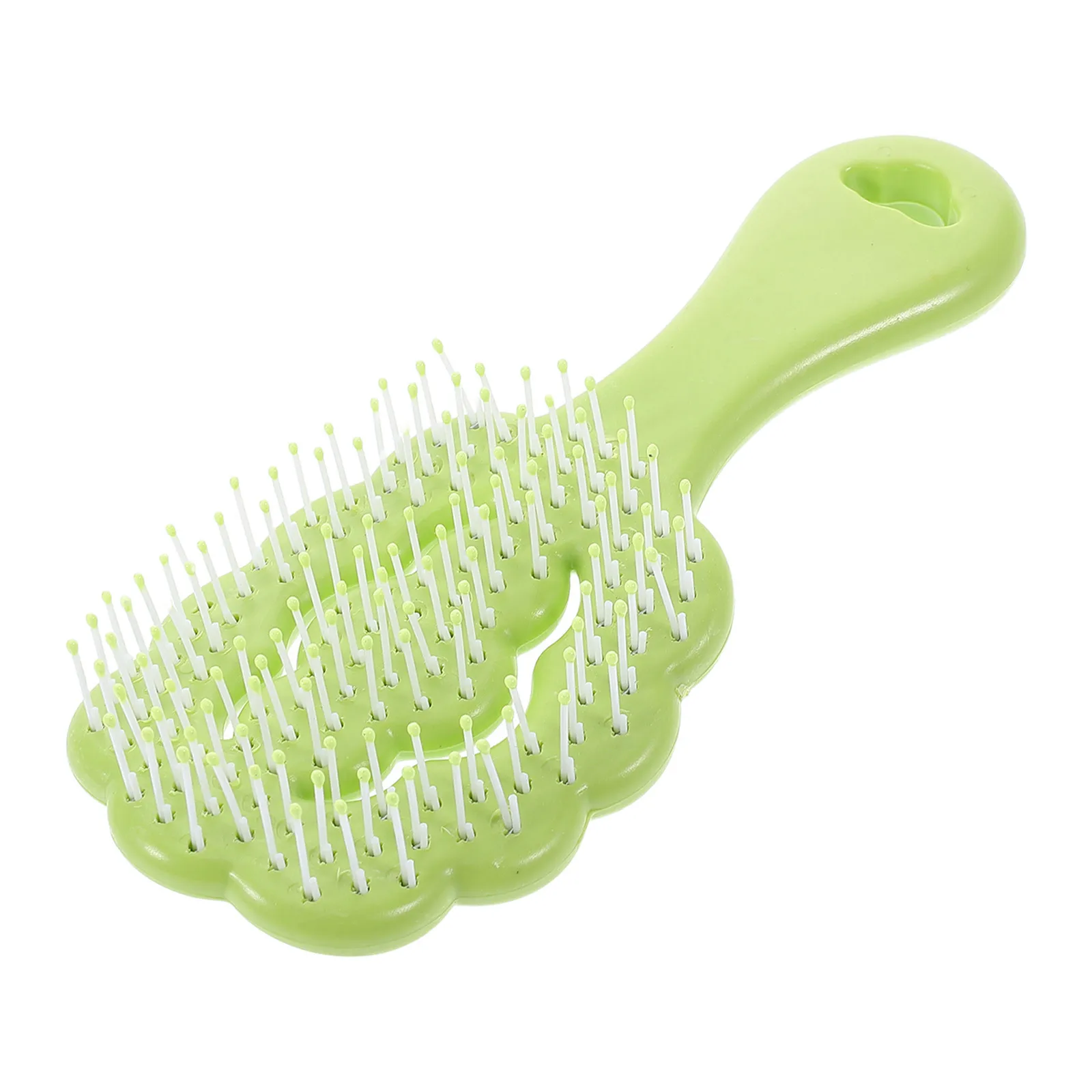 

Cartoon Cloud Detangling Hair Brush Light Green Painless Scalp Massage Tool for Kids Curly Thick Wet Dry Hair Brush