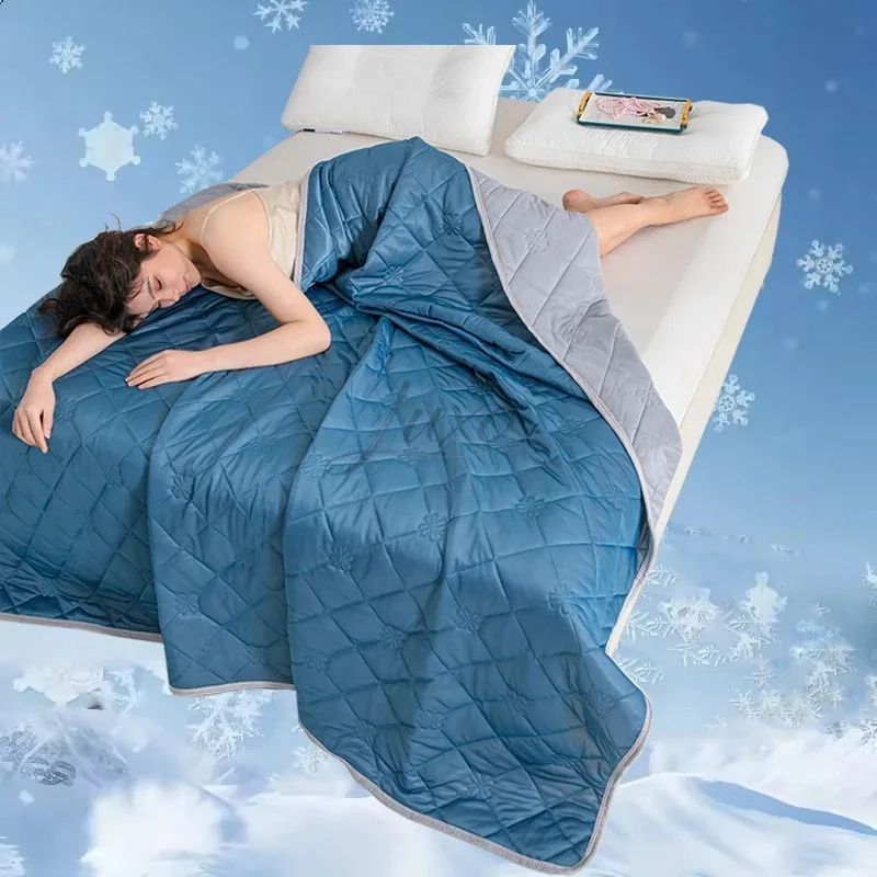 Obrázek 3: Měkké prodyšné léto flauš chladící cit král rozměr dusit se léto vzduch podmínka comforter lehoučké coolness prošívaná deka hubený