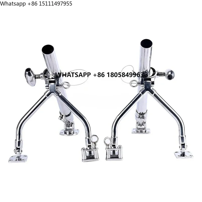 Marine Hardware Accessories Stainless Steel Adjustable Bracket Fishing Rod Holder Outrigger Rod Holder