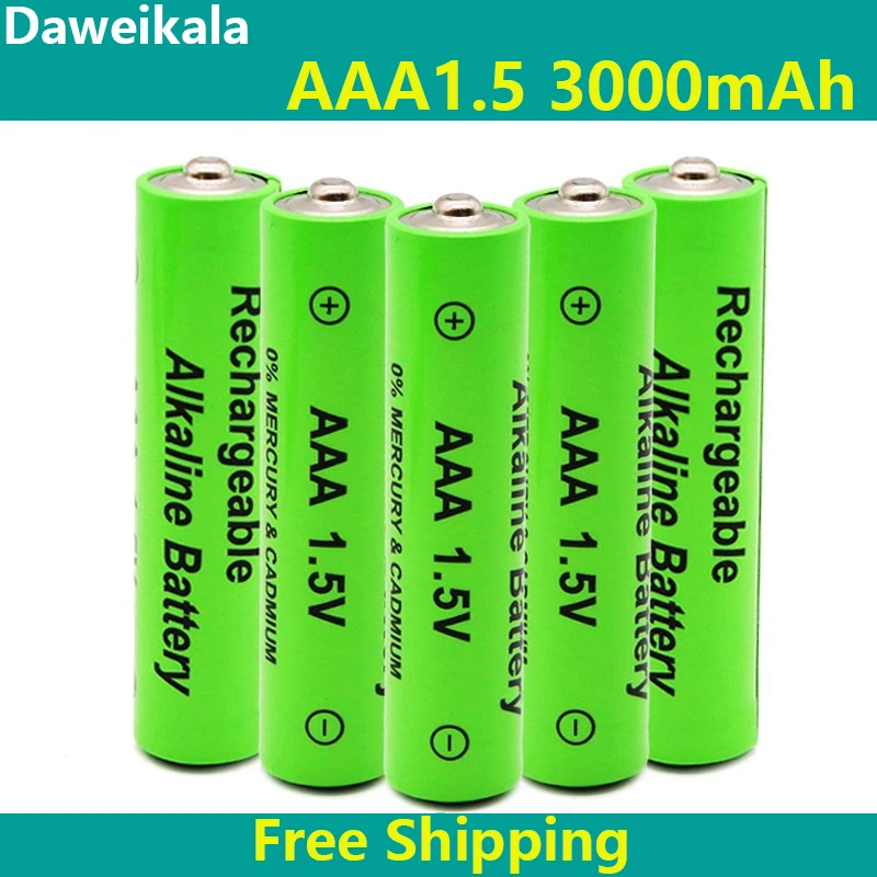 2023 1.5V AAA Battery 3000mAh Rechargeable Battery NI-MH 1.5 V AAA Battery for Clocks Mice Computers Toys So on