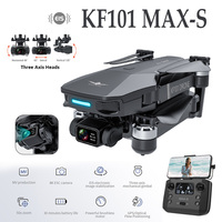 Professional KF101 Max-S HD Camera Drone Gps return Optical flow hover Toys Three axis heads EIS Foldable Quadcopter Dron