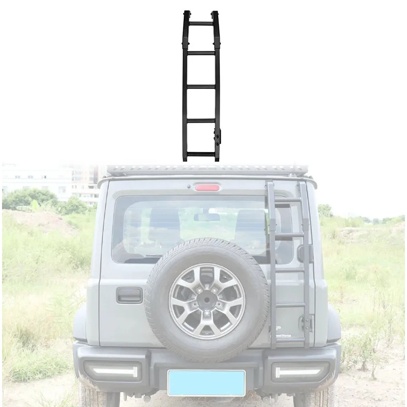 Best-selling LUMA 3/5Door 19-24 Exterior Accessories Roof Rack Rear Ladder Taiate Ladder For  4th Gen Jimny Sierra J