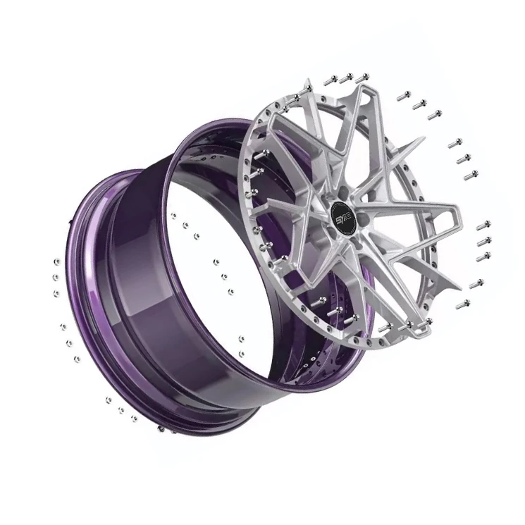 Rines de Fibra de Carbono Forjados de 17-24 Pulgadas, Diseño Cóncavo Profundo, PCD 5x130, Piezas Modificadas para Autos Deportivos