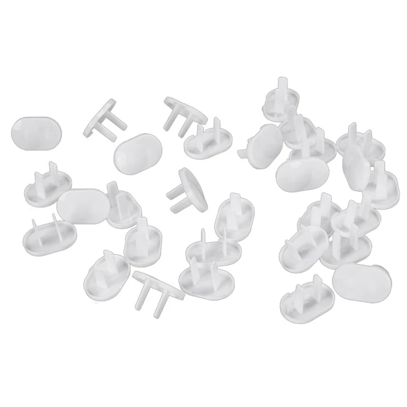 200Pcs Anti Electric Shock Plugs Protector Cover Cap Power Socket Electrical Outlet Baby Children Safety Guard Two Holes