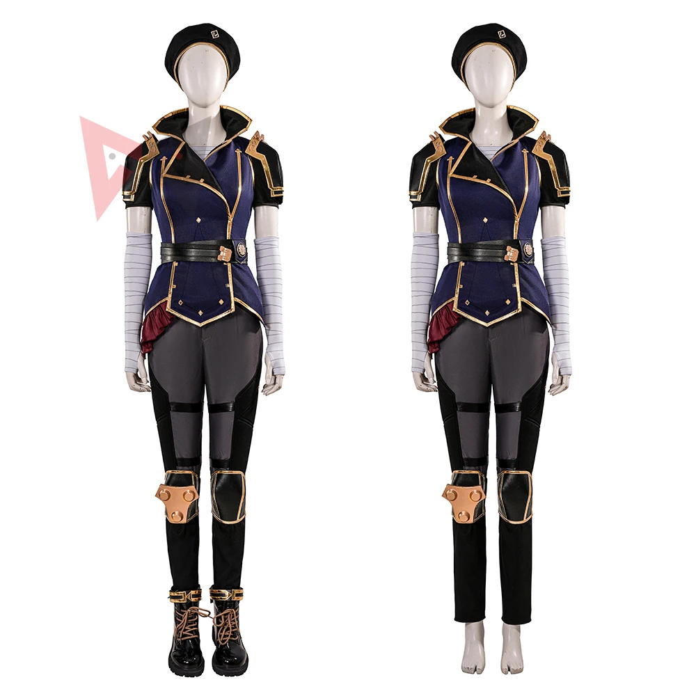 

New Arcane League Of Legends Vi Cosplay Costume Shirt Coat Pants Hat Belt Shoes To Choose Custom Made