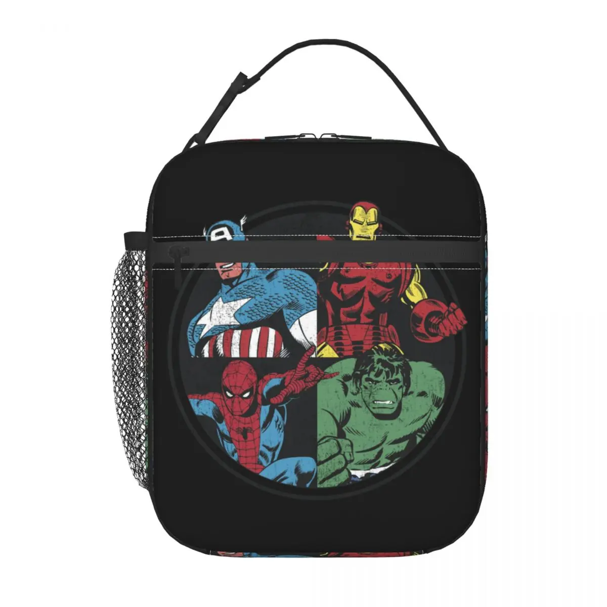 Custom Hulk Avengers Assemble Insulated Lunch Bag for Women Portable Thermal Cooler Lunch Box Beach Camping Travel