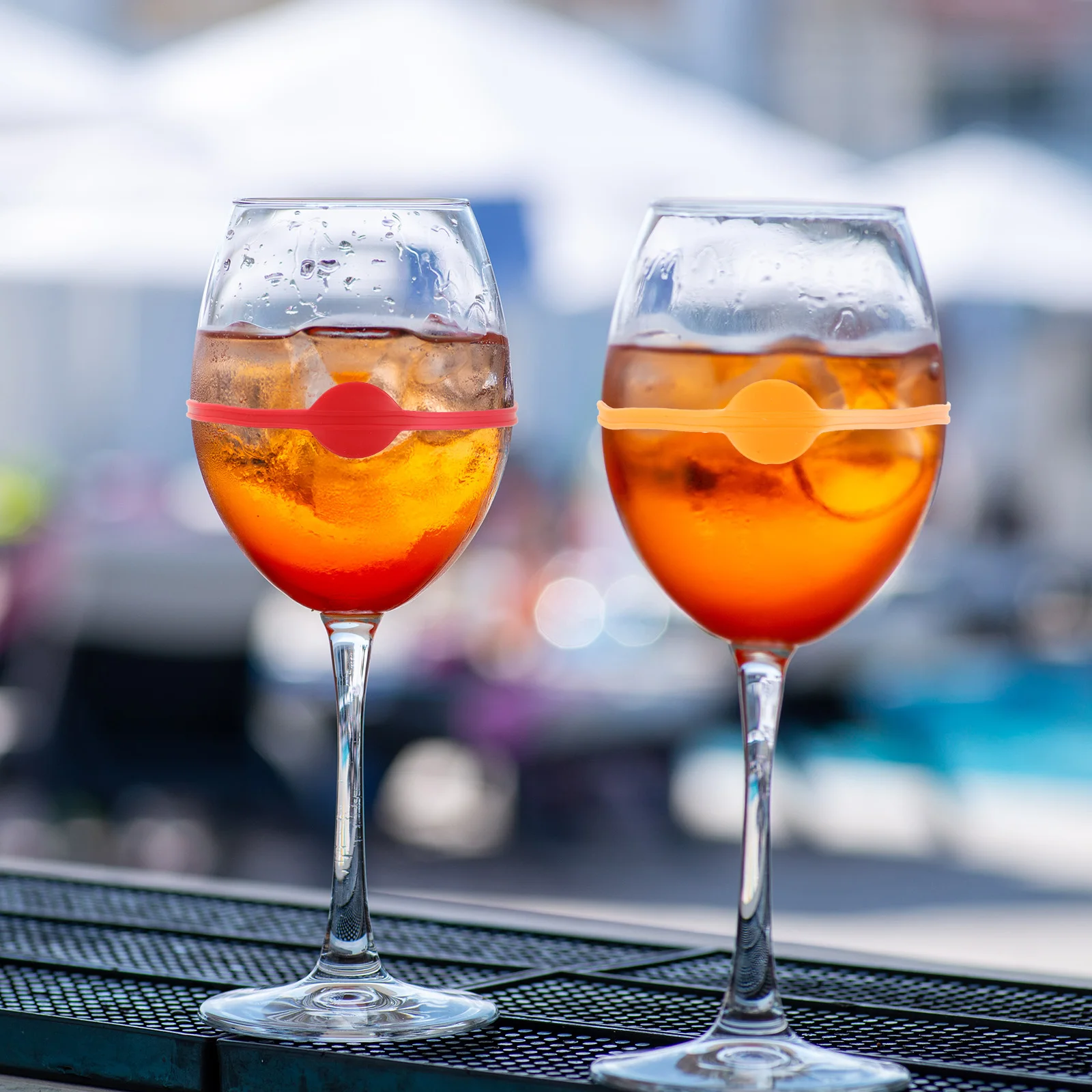 

24pcs Silicone Wine Cup Markers Round Colorful Drink Labels For Party Bar Wedding Ktv Restaurant Glass Identifier