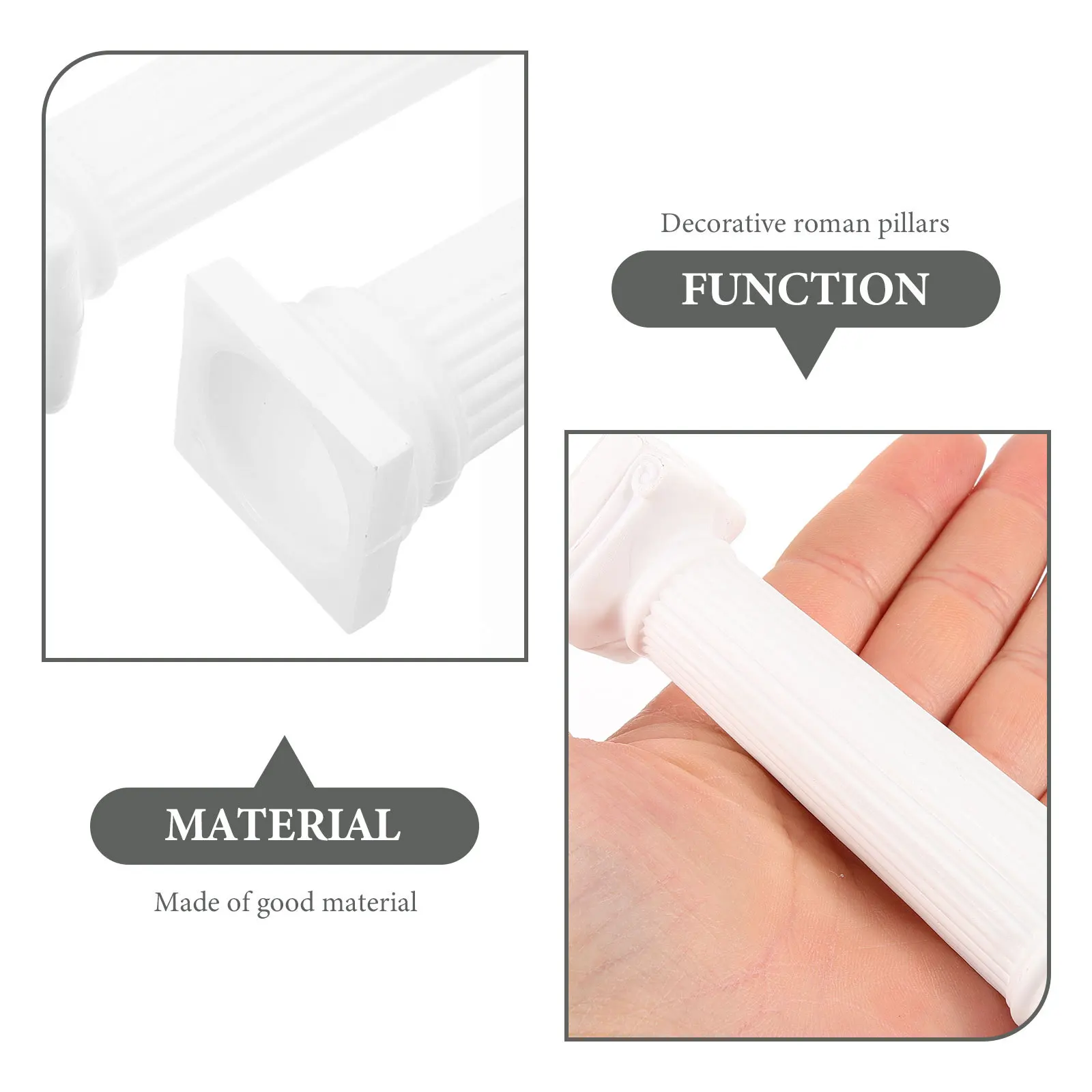 

6Pcs Mini Roman Pillar Column Statue Decorative Home Wedding Party Decor Photo Props Tabletop Ornament Entry Way Interior Design