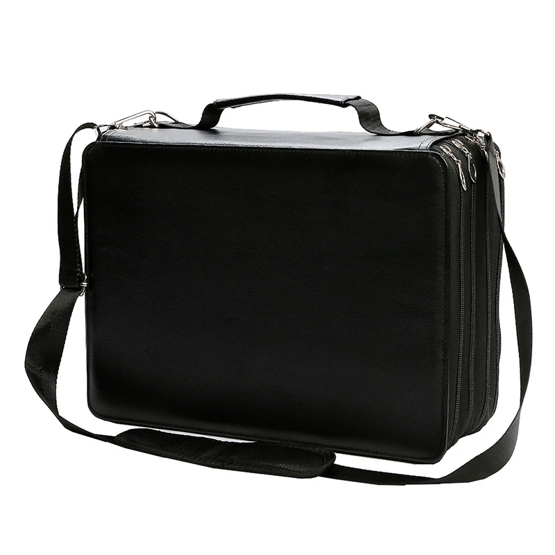 168/224 Gaten Kleurpotlood Case Vilt Kit Marker Opbergtas Grote Capaciteit Case Briefpapier Houder Student Schoolbenodigdheden nieuwe - afbeelding 1