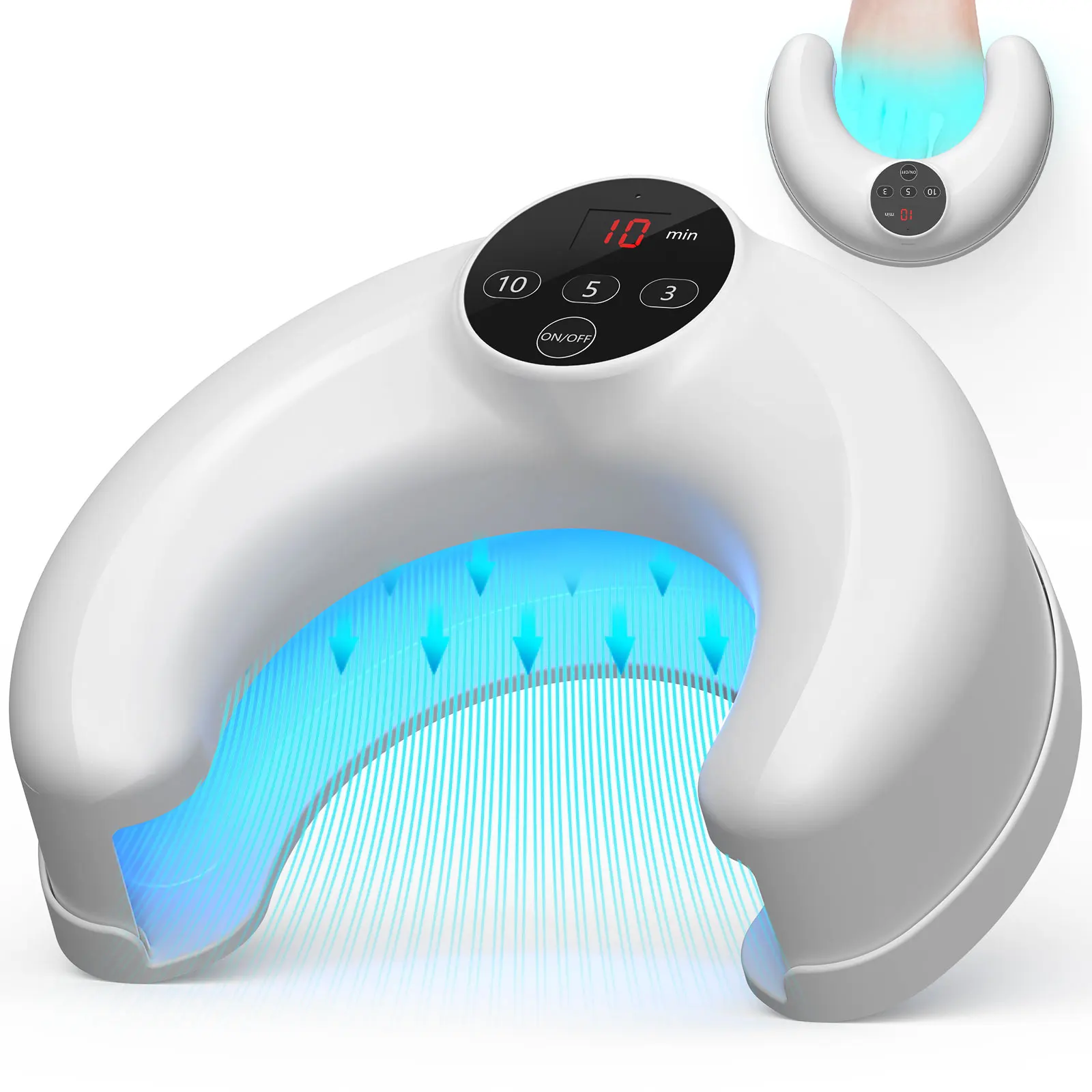 2026 Wireless Nail Fungus Treatment Device Portable 470nm Blue Light Laser for Toenail Infection Care At Home 10 Minute Therapy