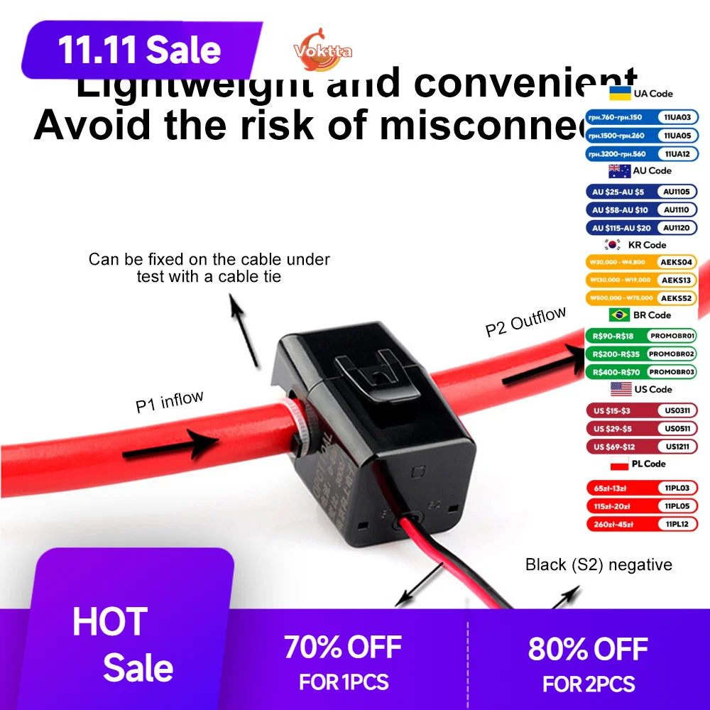 0-100A 0-150A Current Transformer 1000/1 2000/1 3000/1 4000/1 5000/1 OPCT16AL Split Core Current Transformer Sensor Detector