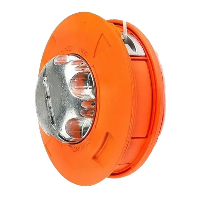 Lawn Mower Trimmer Head Dismantle Free Plastic Aluminum Trimming Head For Garden Mowing Machine Orange