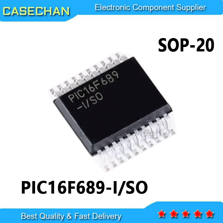 10PCS PIC16F689-I/SO PIC16F689 SOP-20 