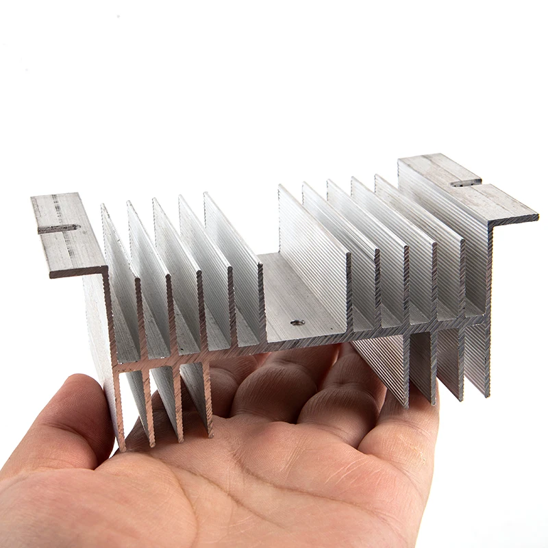 Aluminum Single Phase Solid State Relay SSR Heat Sink Base Radiator 50*125*70mm