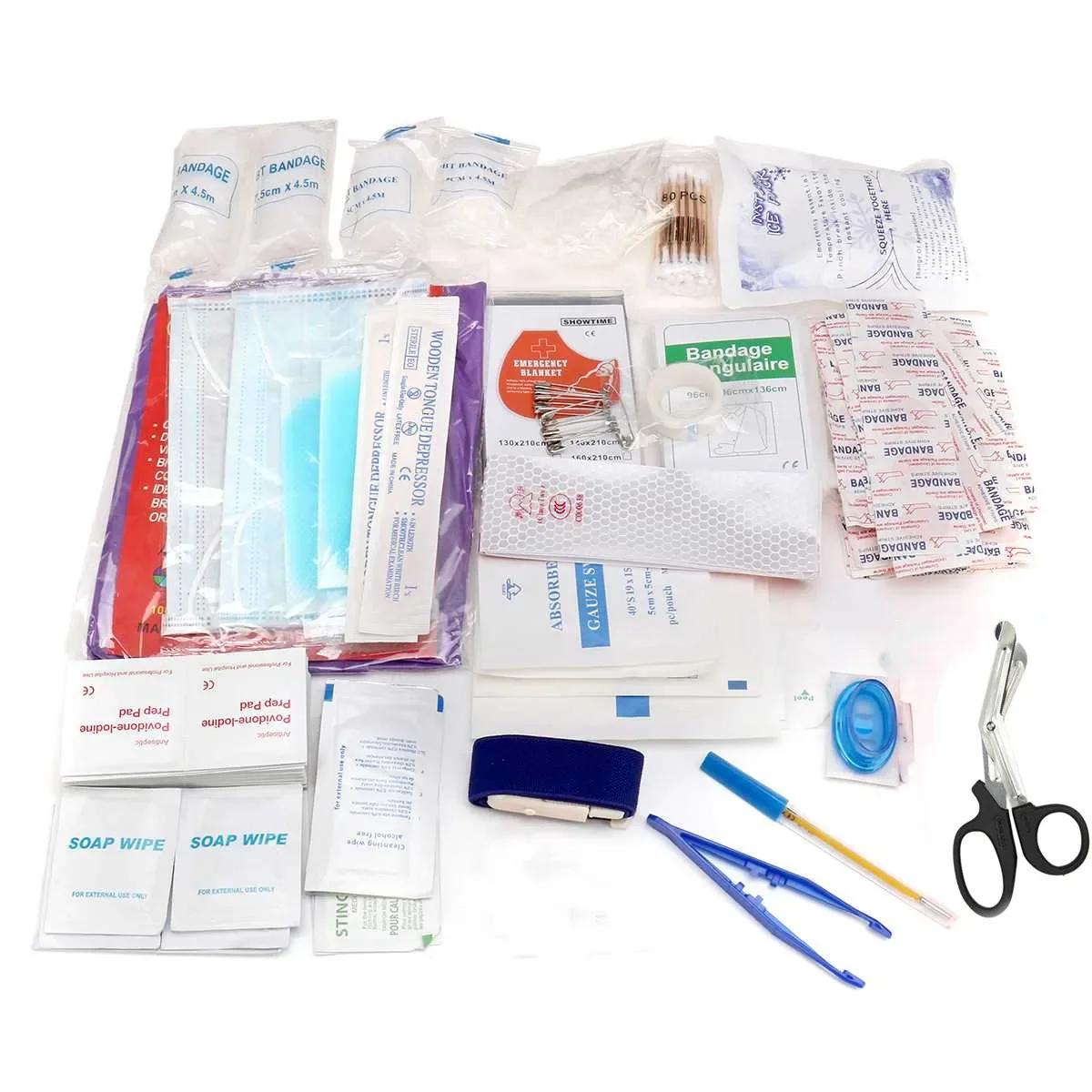 Comprehensive Premium First Aid Kit Labeled Compartments Trauma Kits with Shoulder Strap Medical Kits Large Emergencies