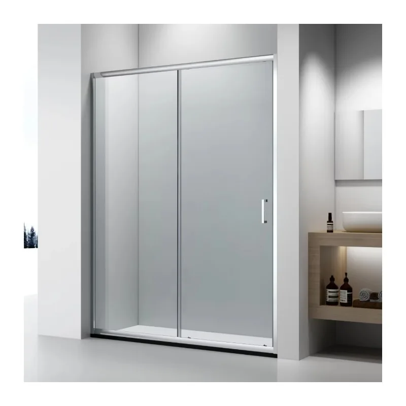 

Modern hotel design aluminum frame shower door tempered glass bathroom sliding shower enclosure