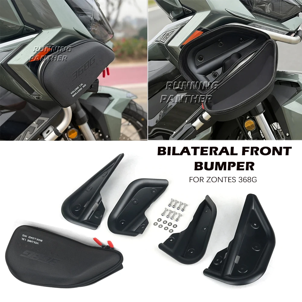 

Waterproof Motorcycle Side Frame Bag Storage Front Bumper Storage Bag for 368G Universal Fit for All Years Motorcycle Package