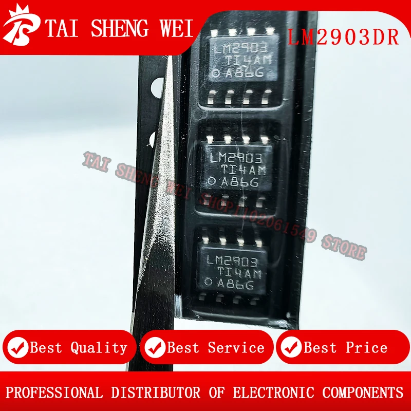 10pcs, brand new original LM2903DR SOP-8 LM2903 differential dual comparator IC chip brand new