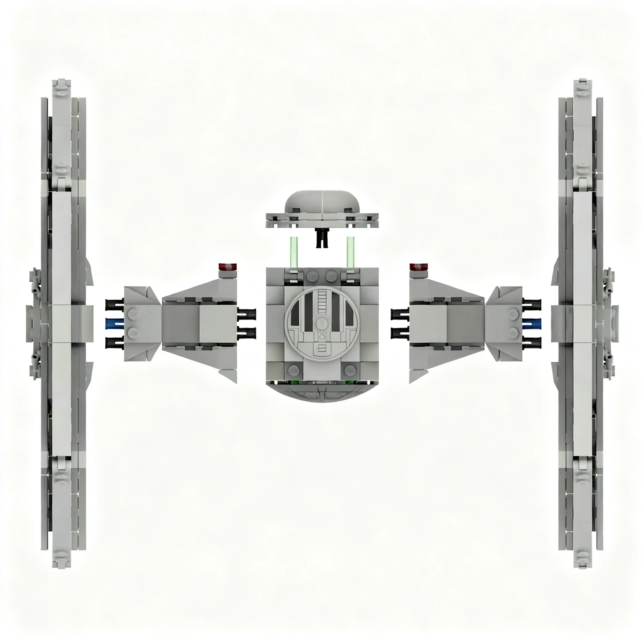 633pcs MOC Modular TIE Starfighter Star Battle Model Building Blocks Brick Collection Education Craft Idea Display Assemble