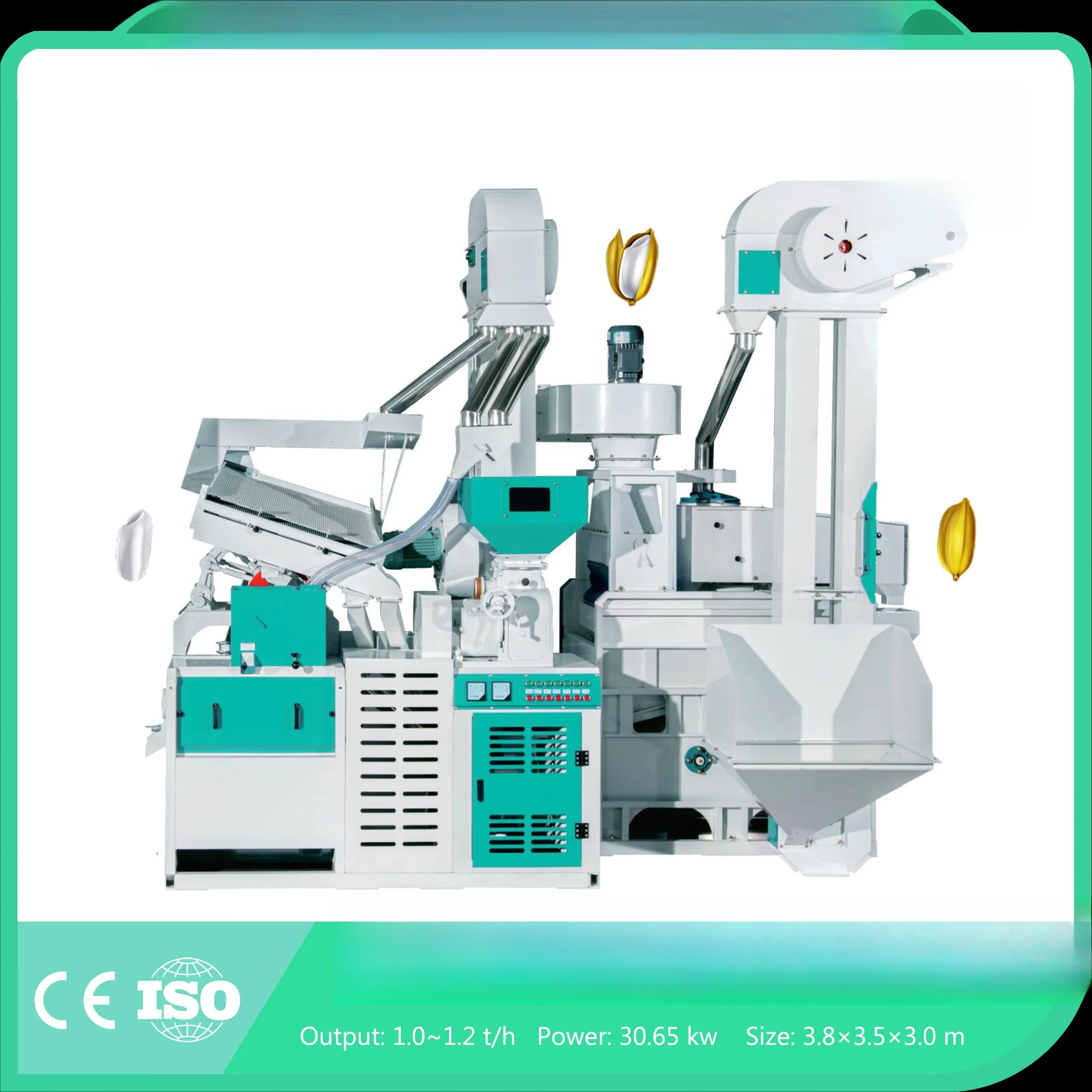 Combined Combine Rice Mill Small Rice Milling Equipment Machine Machinery 15 Tons Per Day 20 Ton/day 25 TPD 30 T/D