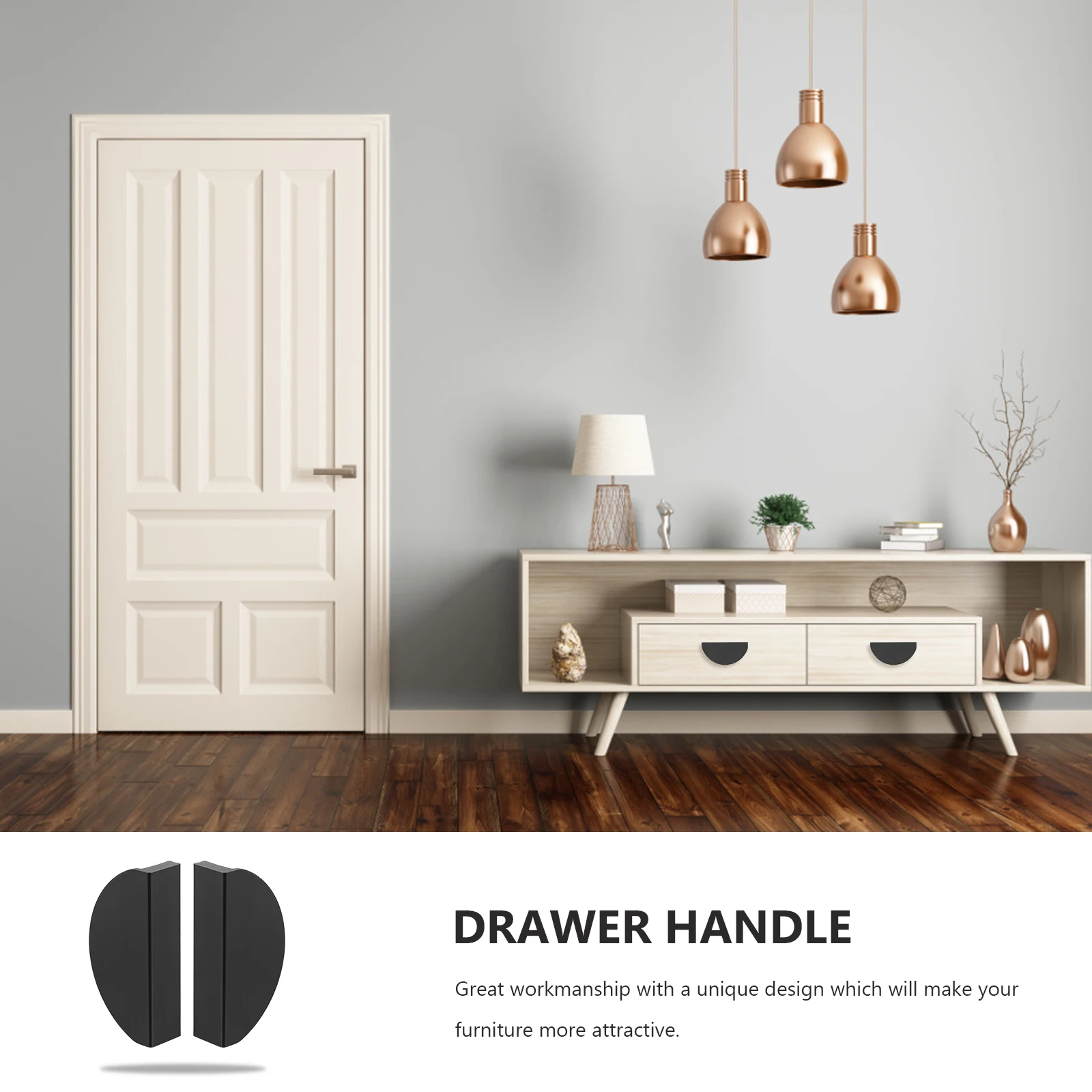 

4pcs Half Circle Handle Knobs for Wardrobe Cabinets Aluminum Semicircle Drawer Cabinet Pull Hardware