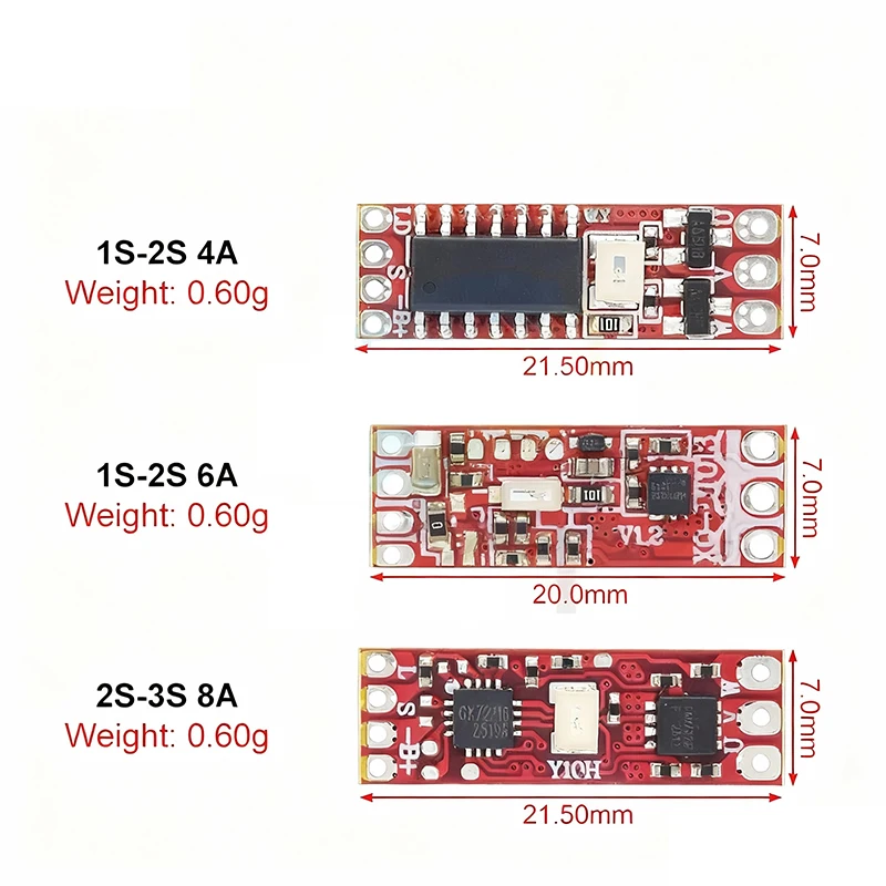 1S-3S DC 3.7V-8.4V 4A 6A 8A Micro Brushless Motor Driver Board Electric Regulator Drive For 1104 1106 1306 1407 Brushless Motor