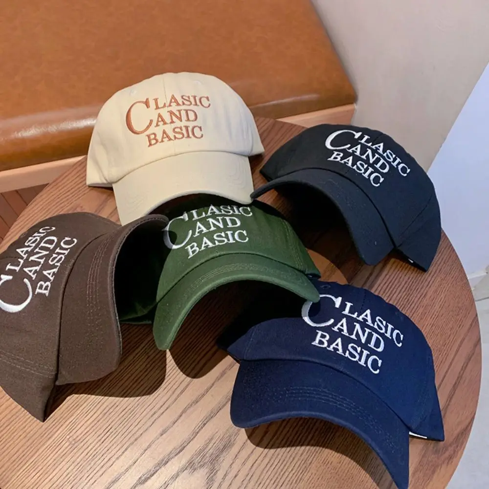 Fashion Adjustable Baseball Cap Coffee Brown Wide Brim Duckbill Cap Breathable Summer Hat