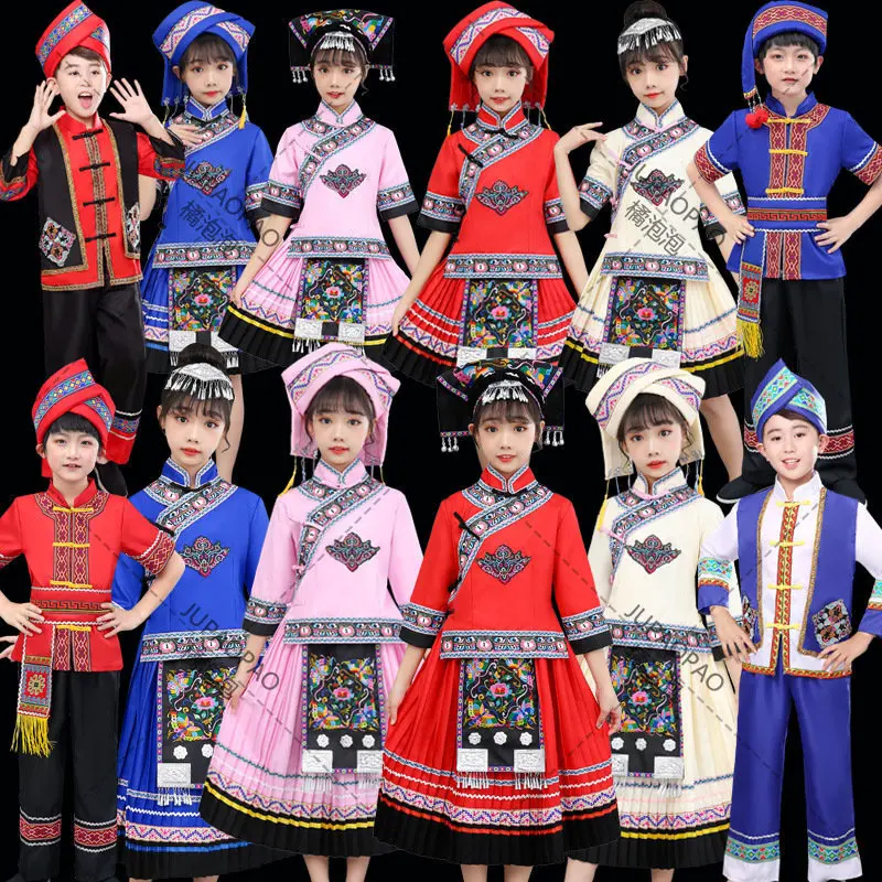 High Quality Styles Miao Hmong Dance Costume for Girls Vintage Miao Clothing School Dance Costume Traditional Chinese Clothes