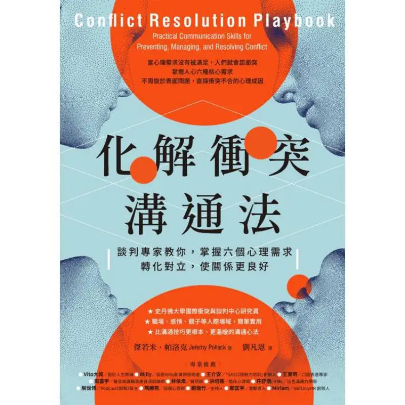 Conflict Resolution Communication Method Negotiation Experts Teach You To Master Six Psychological Needs Transform Opposition An