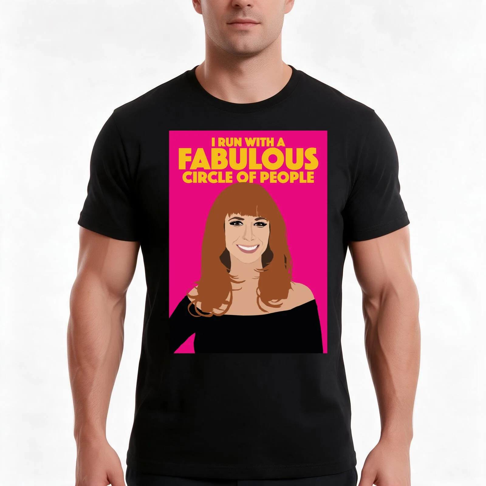 JILL ZARIN I Run With A FABULOUS Circle Of People RHONY (Real Housewives of New York) T-Shirt Summer Casual Cotton Tee