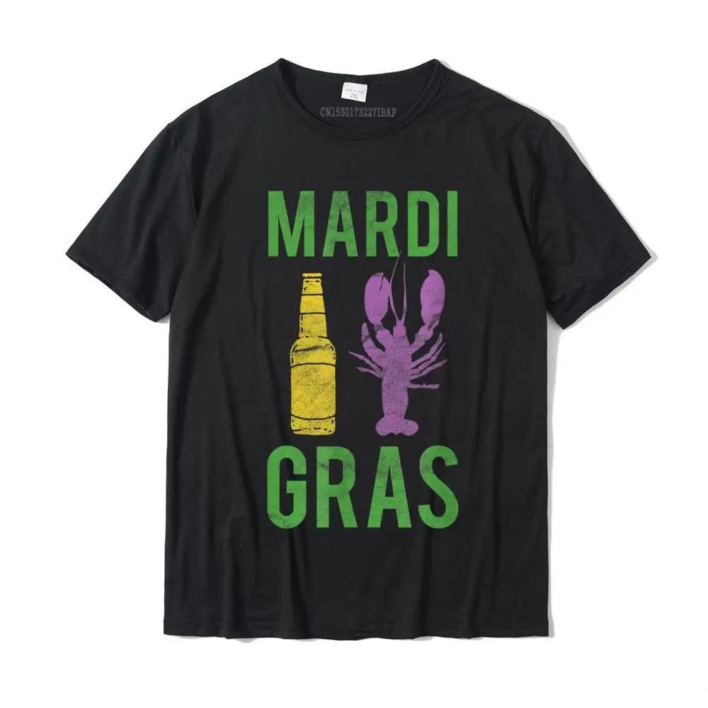 Mardi Gras Crawfish And Beer Fun New Orleans Gift T-Shirt Newest Male Top T-Shirts Casual T Shirt Cotton Normal