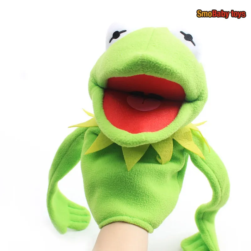 Muñeco de peluche de dibujos animados para niños, muñeco de peluche suave de alta calidad, rana KERMIT, regalo de cumpleaños