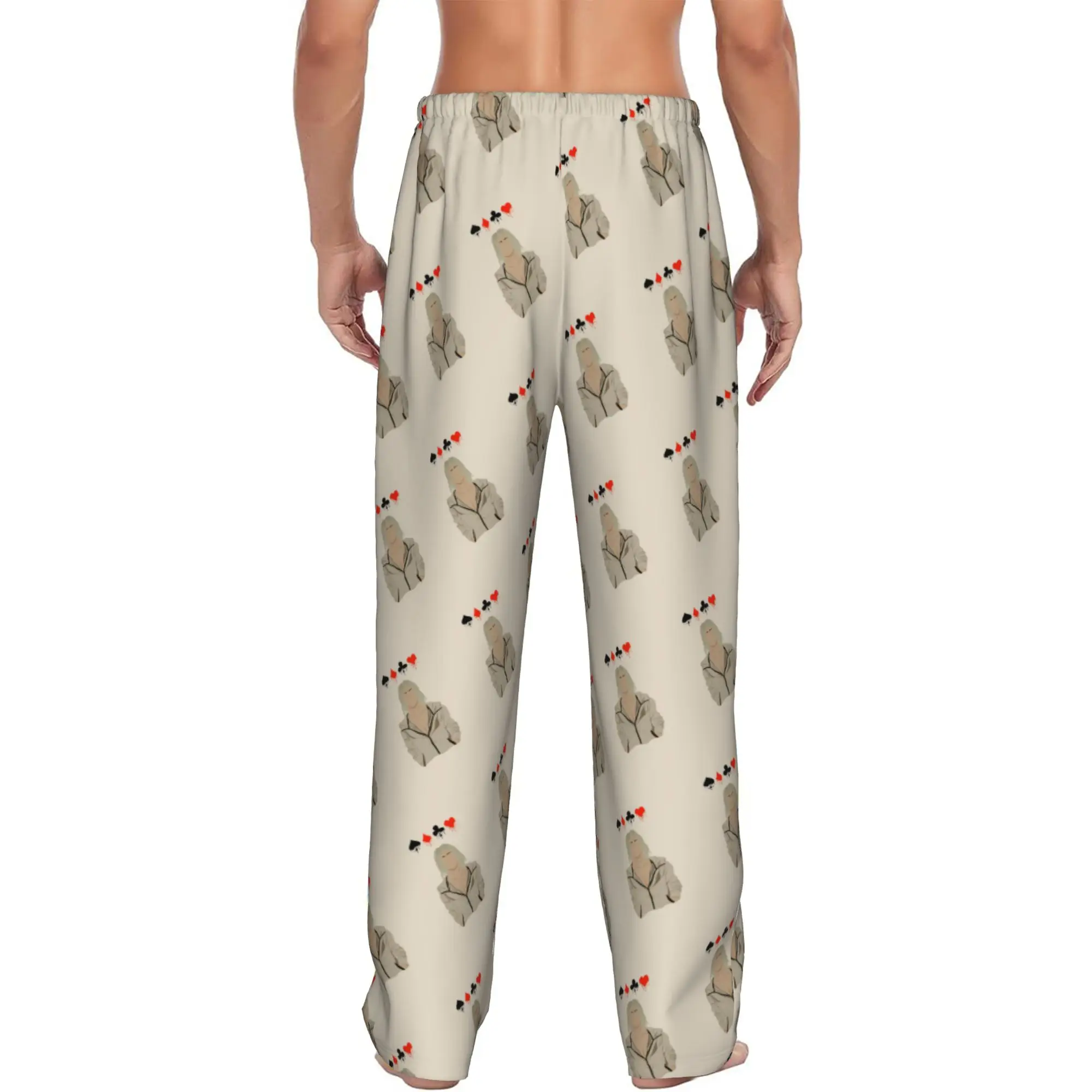 Custom Alice Cartoon In Borderlandes - Chishiya Pajama Pants Men  Sleepwear Lounge Sleep Bottoms Stretch with Pockets view 3