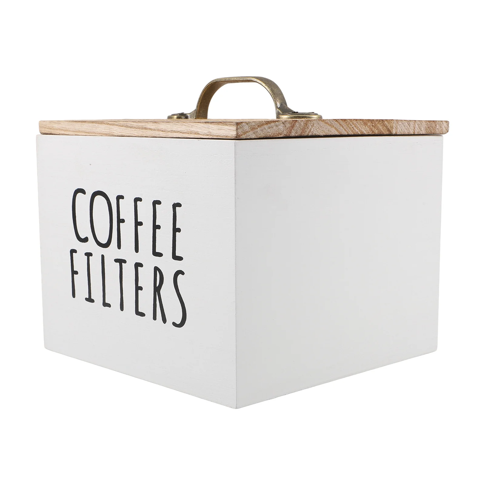 

Wooden Square Tea Bag Storage Organizer Box Lid Coffee Candy Kitchen Countertop Drawer Organizer Container Tea Chest