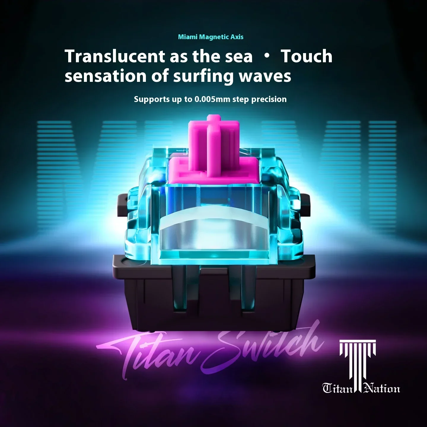 Titannation Miami Magnetic Axis Light Transmission Customize Itinerary Hifi Mahjong Sound Rt0.005mm 20mm Long Spring Accessories