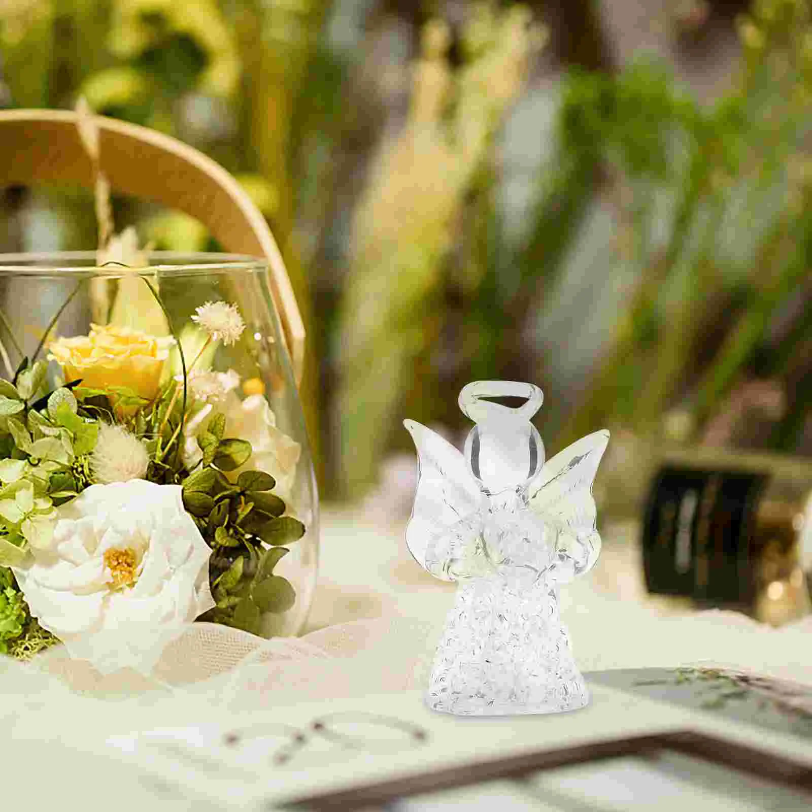 Blessing Angel Wind Chime Glass Adornment Hanging Necklace Sea ​​glass High Borosilicate Miss Wedding Ceremony Decorations