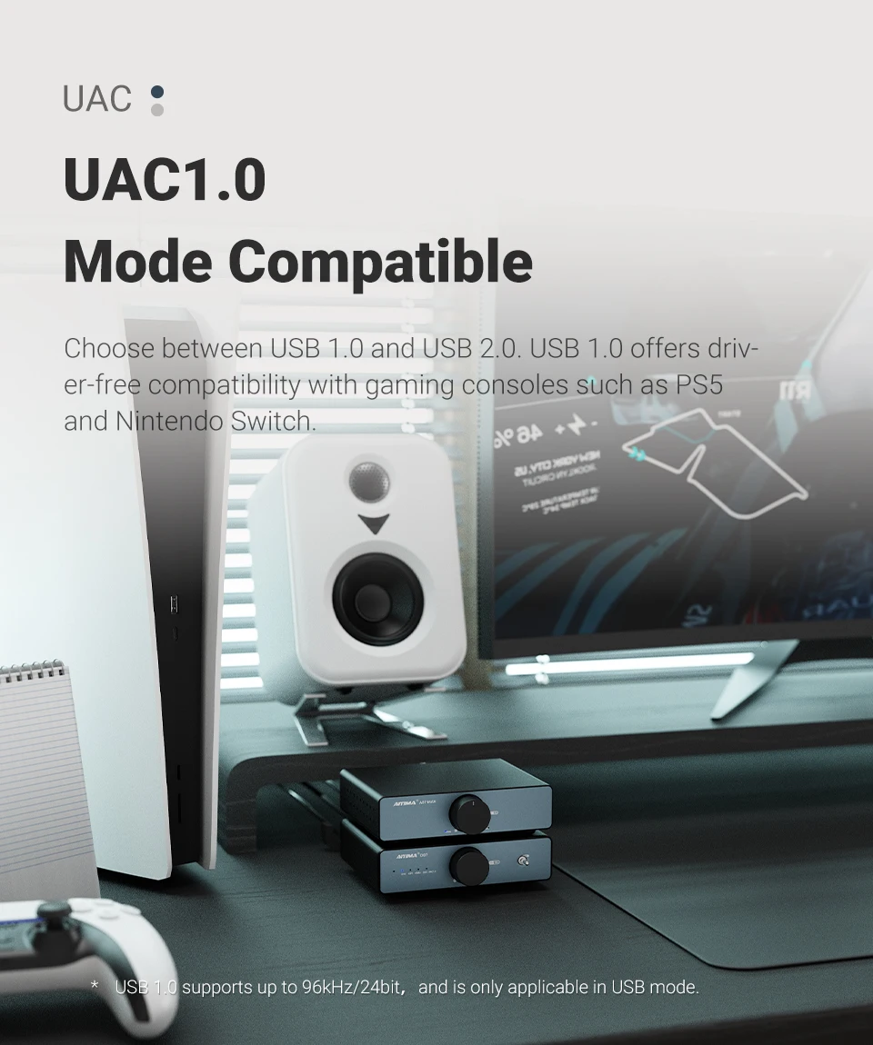 AIYIMA D07 DAC XMOS XU316 AKM 4493S HIFI Mini Desktop-Decoder PCM 768kHz/32Bit DSD512 Optischer/Koaxial/USB-Eingang RCA-Ausgang – Detail 12