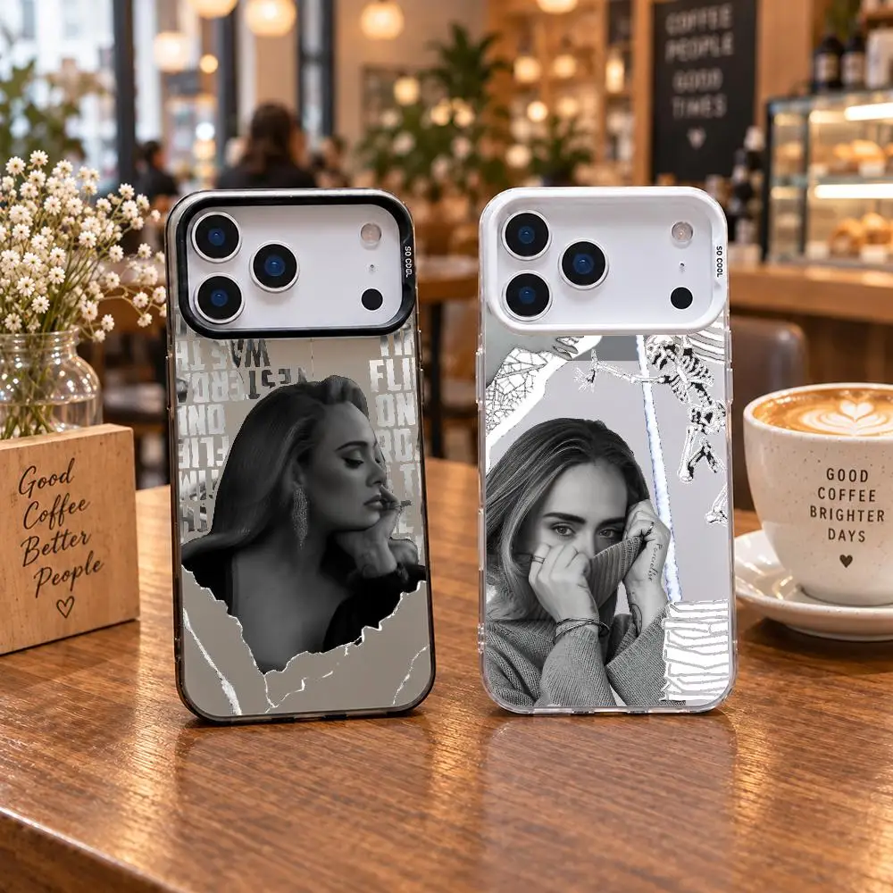Singer A-Adele Adkins Phone Case For iPhone 18 17 16 15 14 13 12 11 Pro Max Designer Matte Laser Aurora Funda Phone Case