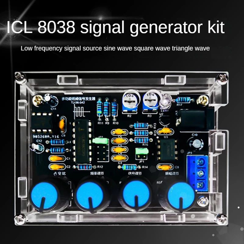 Imagem -05 - Função Signal Generator Module Sine Square Triângulo Faça Você Mesmo Welding Practice Kit Icl8038