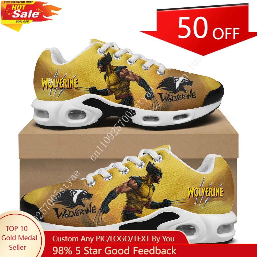 

Marvels Wolverine Air Cushion Sneakers Mens Womens Sports Shoes Lightweight Hiking Mountain Climbing Custom Shoes