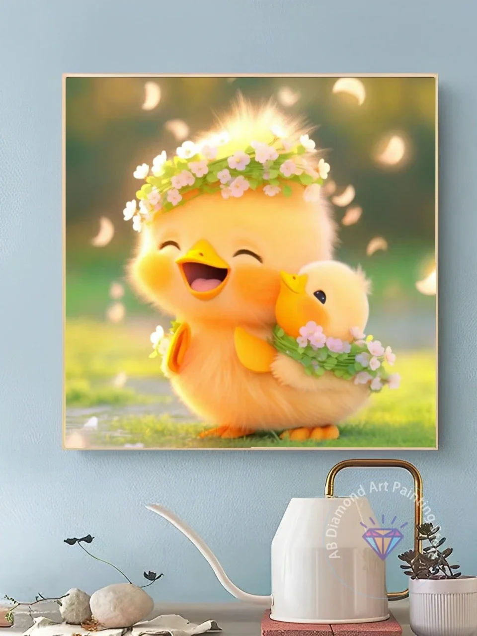 Cute Duck 5d DIY AB Diamond Painting Art Kit Brand New Mosaic Embroidery Hip Hop Animal Cross Stitch Home Decor Children Gift