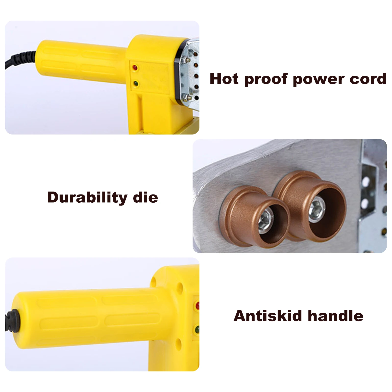 Pipe Welding Machine Socket Fusion Welder PPR Plastic Tube Fusion Welding Equipment Pipe Soldering Iron Hot Melting Tool