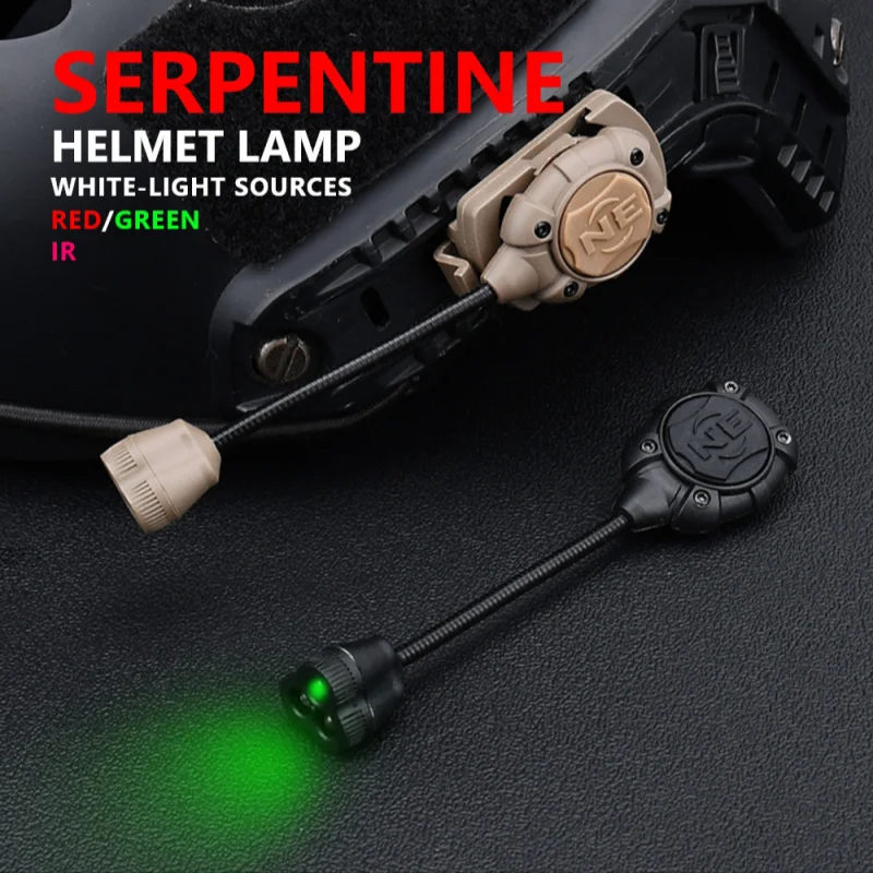 Tactical Airsoft Helmet Light Princeton Softair Lantern IR Red Dot LED Flashlight Tec Mpls 3 LED Light Weapon Rifle Lamp