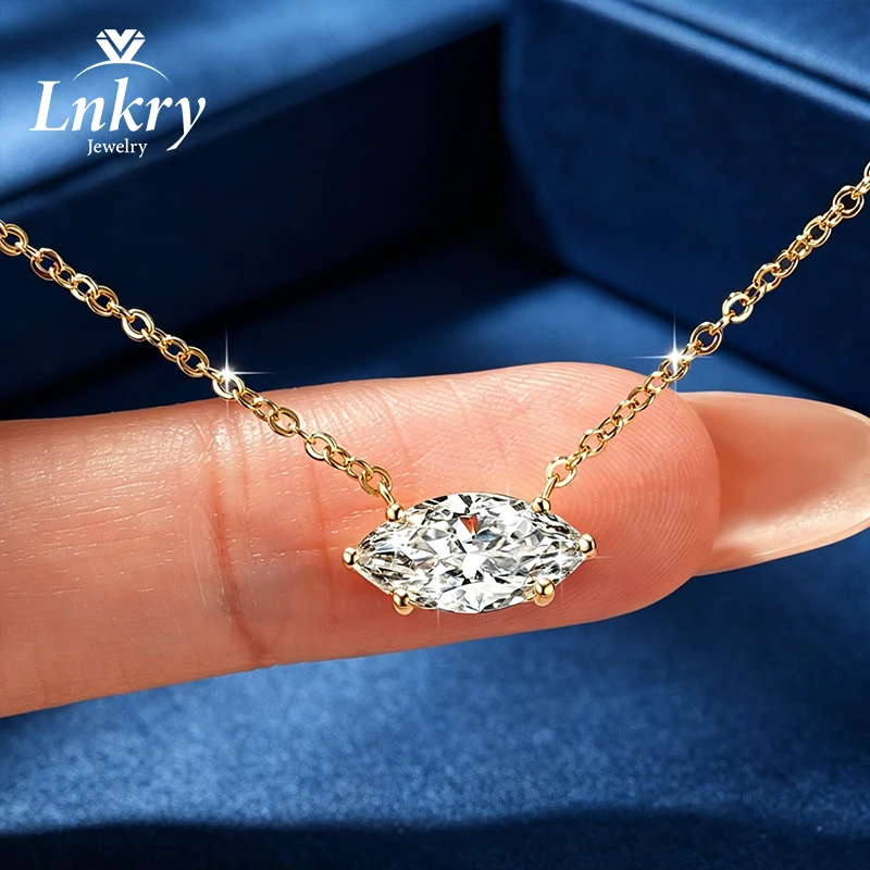 Lnkry Kalung Moissanite Potong - Moissanite Pendant Necklace Solitaire ulasan dan harga
