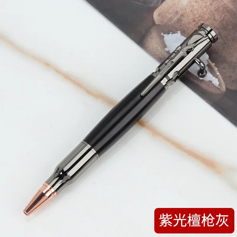 Professioneller Bolt Action-Kugelschreiber – 1 Stück langlebiger Metall-Holzstift, Geschenk für Reisen, Büro, Schule, Hochzeit – Detail 15