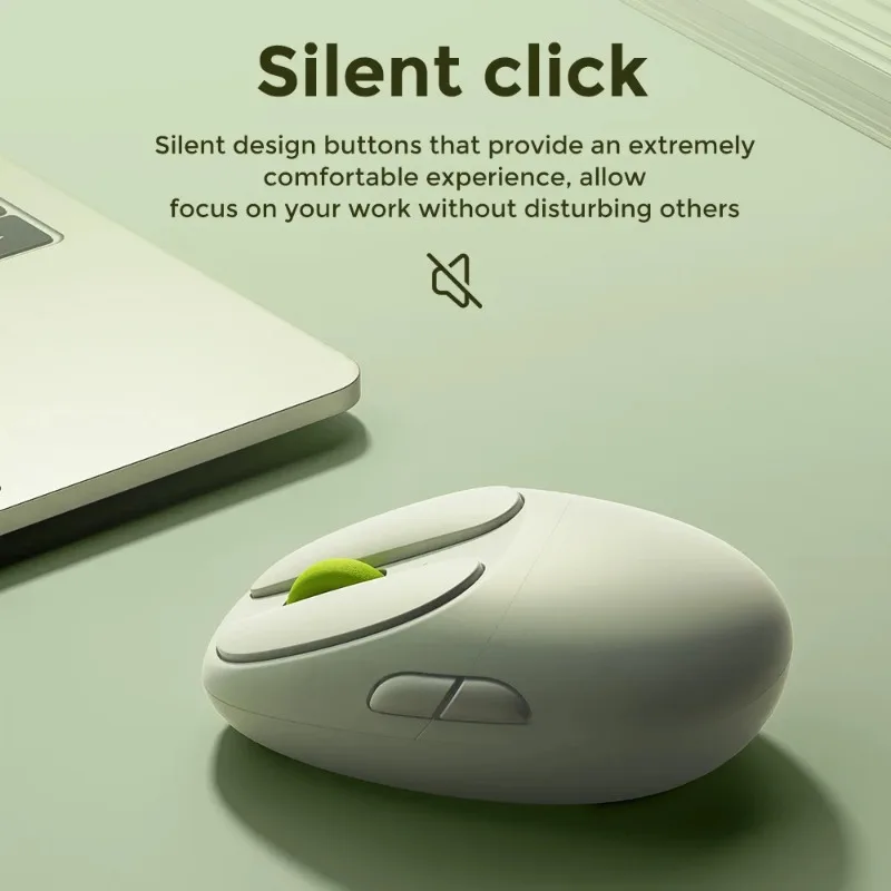 DAREU Wireless Mouse Dual Mode Bluetooth 2.4G Noise Mouse Suitable For Laptops Portable Mice High Aesthetics Cute Gift Giving